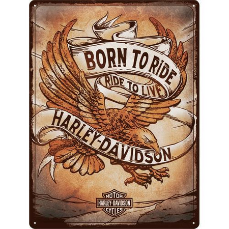 SZYLD NOSTALGIC HARLEY-DAVIDSON BORN TO RIDE