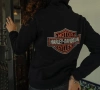 ODZIEŻ - HOODIE-KNIT,BLACK