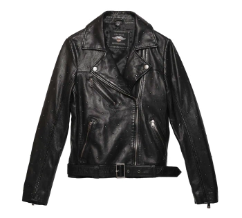 ODZIEŻ JACKET,LEATHER,BLACK