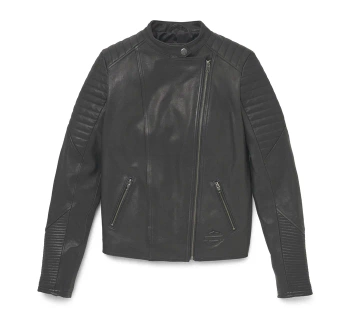 KURTKA - JACKET-CASUAL,LEATHER,BLACK