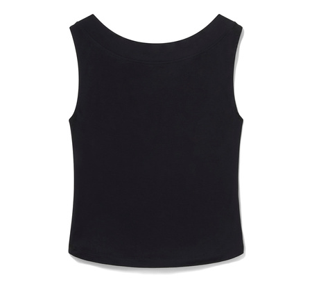 KOSZULKA DAMSKA Z WYCIĘCIEM I DIAMENCIKAMI- ROZMIAR XS