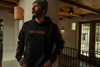 ODZIEŻ - HOODIE-KNIT,BLACK