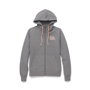 BLUZA SALUTE SOLID ZIP FRONT HOODIE (ROZMIAR XS)