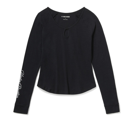 ODZIEŻ-HENLEY-KNIT,BLACK