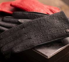 DAMSKIE SKÓRZANE RĘKAWICZKI- ROZMIAR L