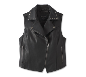 KAMIZELKA CLASSIC EAGLE STUDDED LEATHER VEST