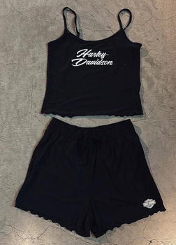 PIŻAMA - PAJAMA SET-KNIT,BLACK