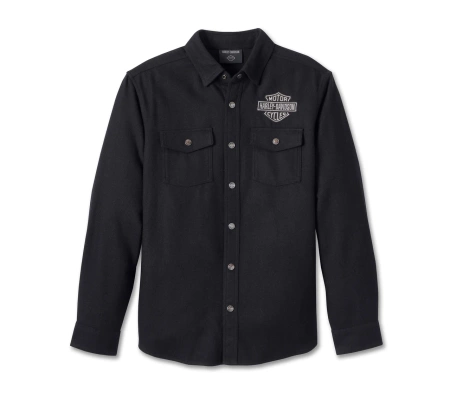 KOSZULA - SHIRT-WOVEN,BLACK