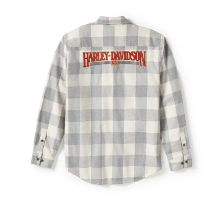 ODZIEŻ SHIRT-WOVEN,TAN/HEATHER GREY PLAID
