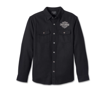 KOSZULA - SHIRT-WOVEN,BLACK