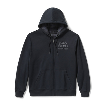 ODZIEŻ - HOODIE-KNIT,BLACK