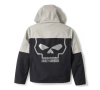 ODZIEŻ  - JACKET-KNIT,BLACK/GREY