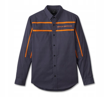 KOSZULA SHIRT WOVEN DARK BLUE