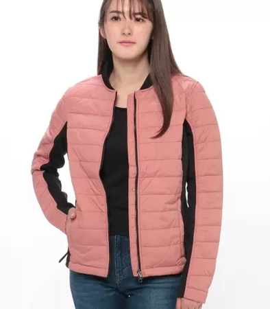 ODZIEŻ - MIDLAYER-MODULAR,TEXTILE,PINK (M)