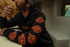 ODZIEŻ - HOODIE-KNIT,BLACK
