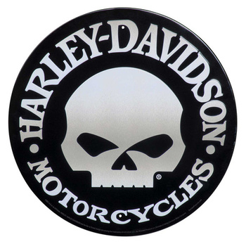 AKCESORIA - H-D Skull Tin Sign