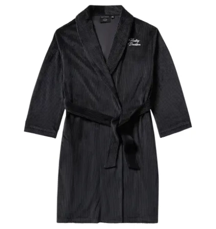 ODZIEŻ - ROBE-KNIT,BLACK