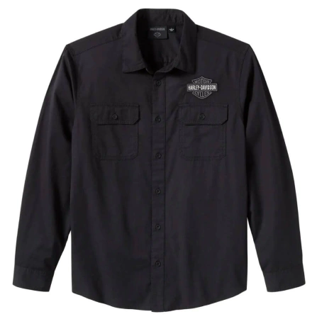 ODZIEŻ SHIRT WOVEN BLACK