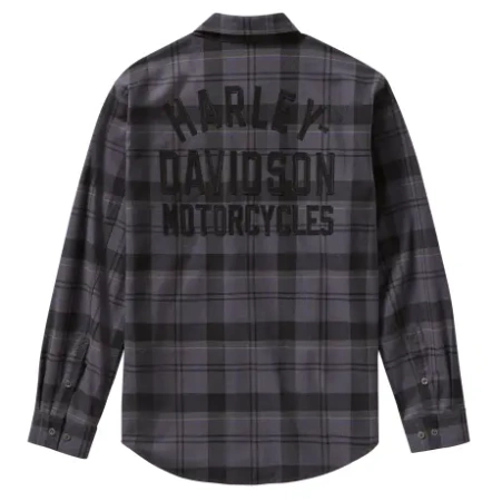 ODZIEŻ - SHIRT-WOVEN,GREY/BLACK PLAID