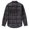 ODZIEŻ - SHIRT-WOVEN,GREY/BLACK PLAID