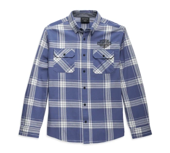 KOSZULA - SHIRT-WOVEN,BLUE PLAID