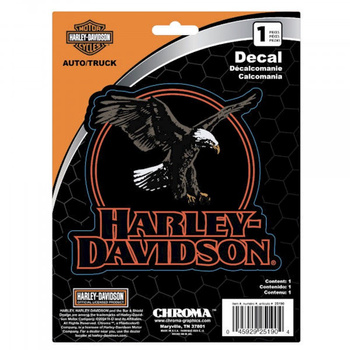 AKCESORIA HARLEY EAGLE WITH TEXT 15X20 SEASONAL DECAL
