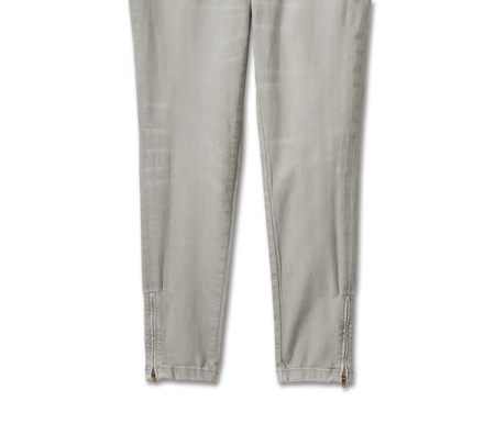 SZARE DAMSKIE JEANSY NA CODZIEŃ