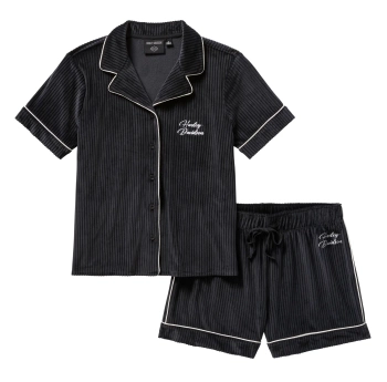 ODZIEŻ - PAJAMA SET-KNIT,BLACK