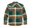 ODZIEŻ SHIRT JACKET-WOVEN,BROWN/GREEN PLAID