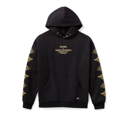 ODZIEŻ HOODIE-DICKIES,KNIT,EAGLE SLEEVE,BLACK