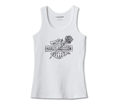 ODZIEŻ  - TANK-KNIT,WHITE
