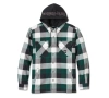 ODZIEŻ SHIRT JACKET-WOVEN,BLACK PLAID