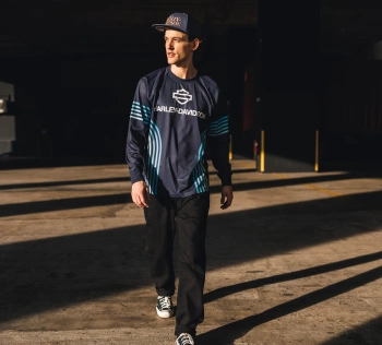 ODZIEŻ  - JERSEY-KNIT,BLUE