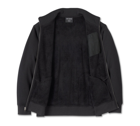 OCIEPLANA BLUZA Z MISIEM ROZPINANA