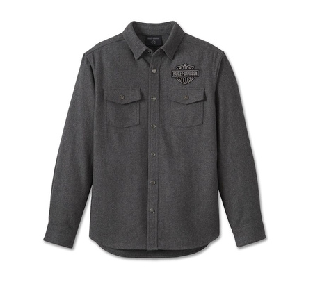 KOSZULA - SHIRT-WOVEN,DARK GREY