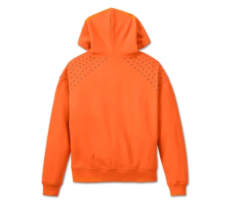 BLUZA DAMSKA HOODIE KNIT ORANGE