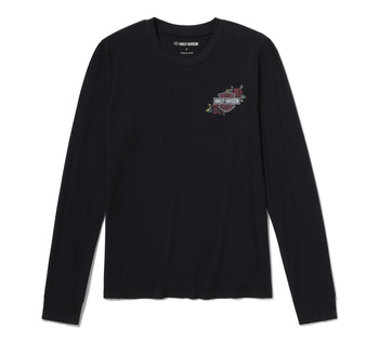 Damski top Serpent Rose Bling - Harley Black