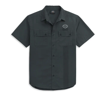 KOSZULA SHIRT-WOVEN,GREY