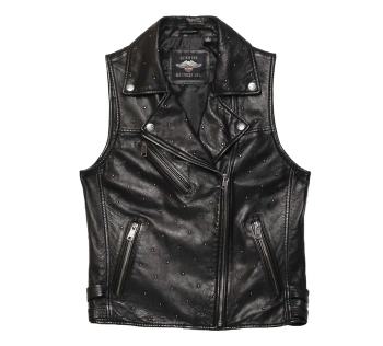 ODZIEŻ JACKET,LEATHER,BLACK