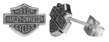 KOCZYKI MEDIUM BAR&SHIELD POST EARRINGS