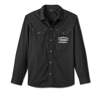 KOSZULA SHIRT WOVEN BLACK