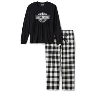 ODZIEŻ - PAJAMA SET-KNIT,BLACK