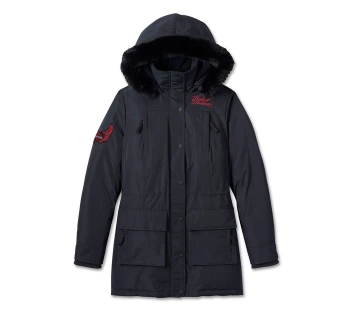 DAMSKA KURTKA ZIMOWA OCIEPLANA Z FUTERKIEM