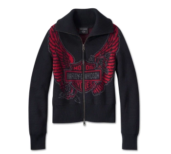 DAMSKI CIEPŁY SWETER Z ZAMKIEM 