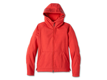 KURTKA JACKET DEFLECTOR HOODED TEXTILE,RED (S)