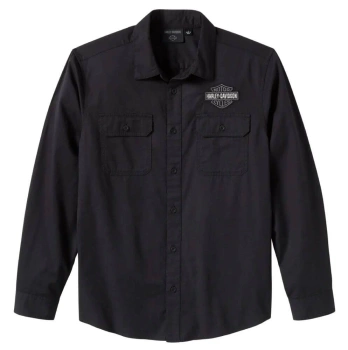 ODZIEŻ SHIRT WOVEN BLACK