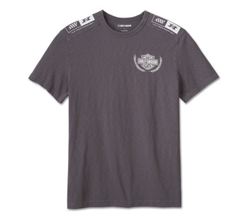 KOSZULKA - TEE-KNIT,DARK GREY - ROZMIAR S