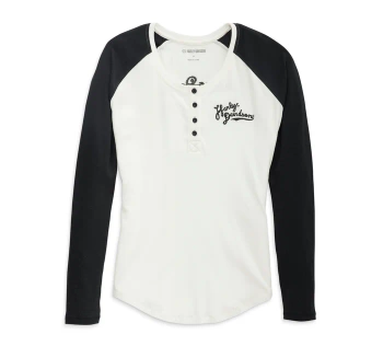 ODZIEŻ HENLEY-KNIT,OFF WHITE COLORBLOCK (s)