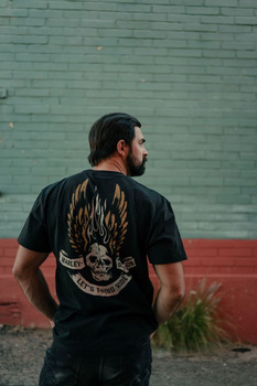 ODZIEŻ - TEE-KNIT,LFR SKULL,BLACK
