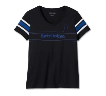 DAMSKI T-SHIRT Z DEKOLTEM W SEREK.